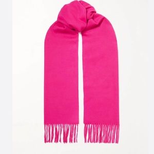 Hot Pink 100% Scottish Cashmere Scarf Muffler Gift Box NEW